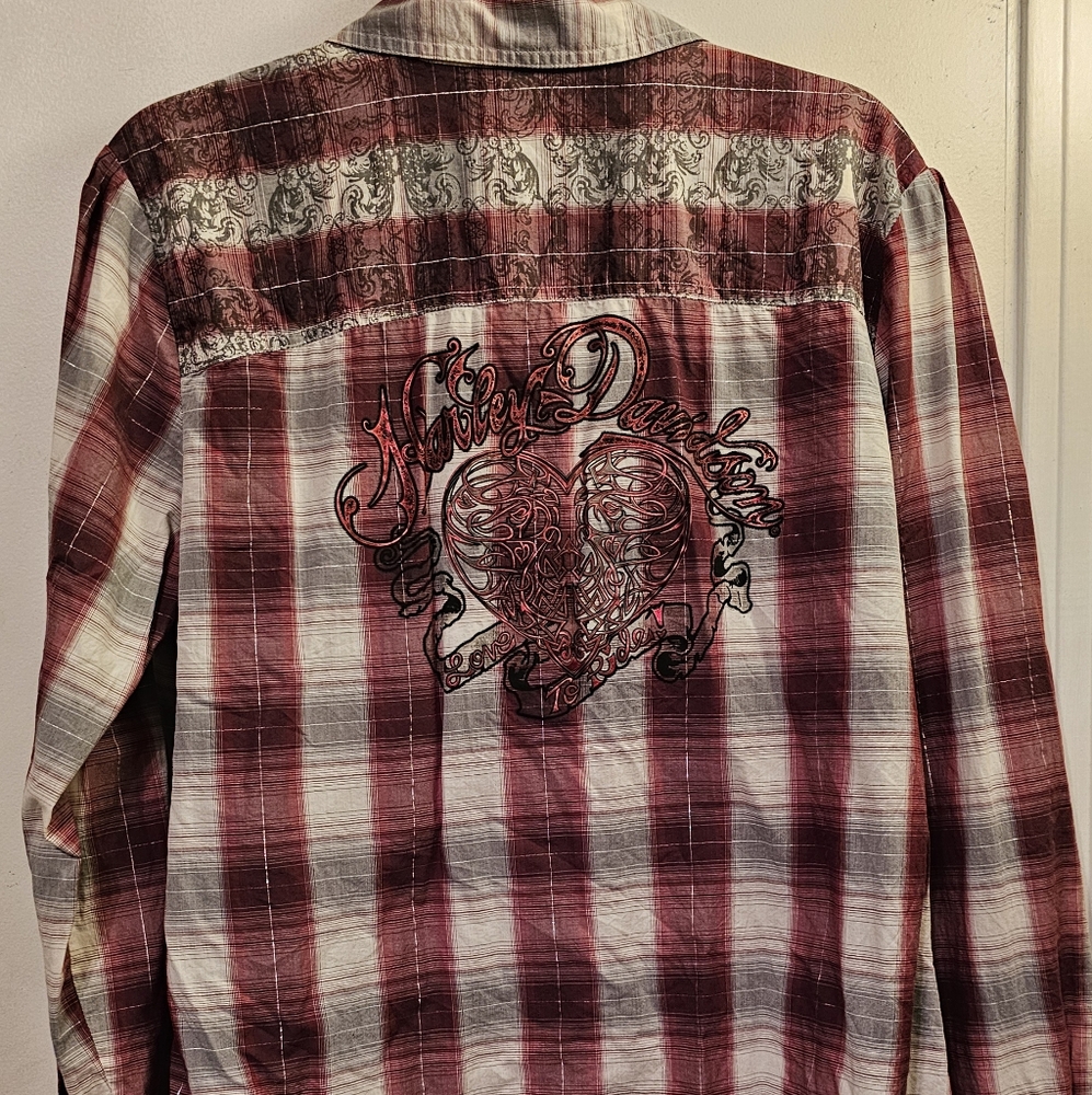 Harley Davison General Motor Clothing- long Sleeve Shirt- Women,s Size 2XL - Picture 2 of 8